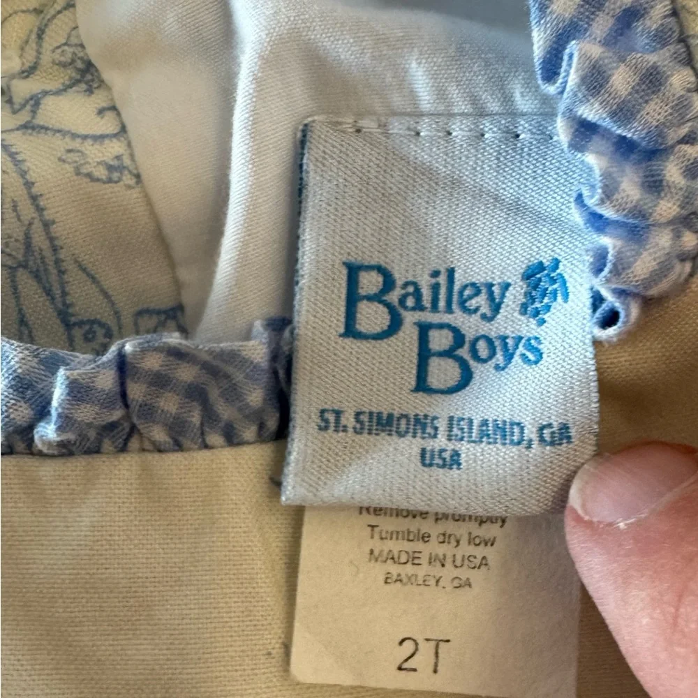 Bailey Boys Blue Belle Toille Empire Dress - Picture 5 of 5